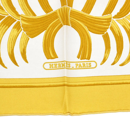 Hermes Scarf Carre 45 Tigre Royal Yellow Small Good