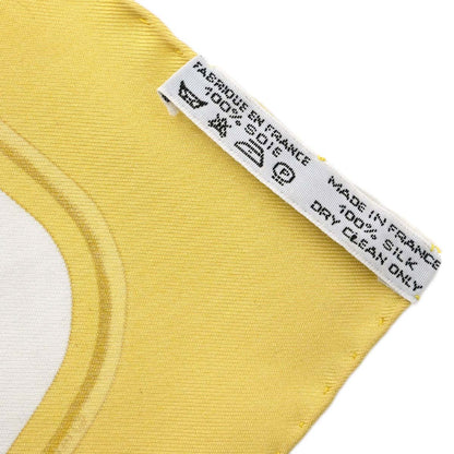 Hermes Scarf Carre 45 Tigre Royal Yellow Small Good