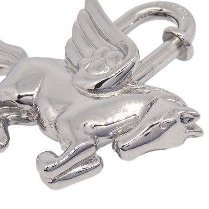 Hermes 1993 Le Cheval Pegasus Cadena Silver Small Good