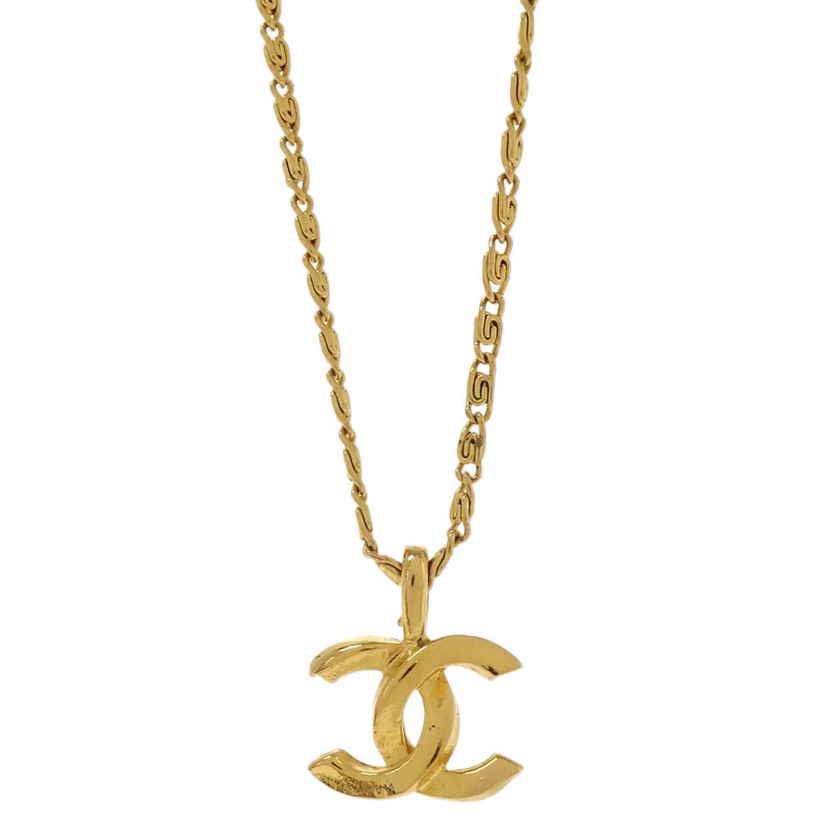 Chanel Gold CC Pendant Necklace 1982