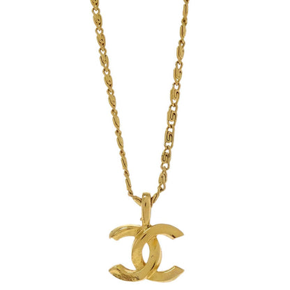 Chanel Gold CC Pendant Necklace 1982