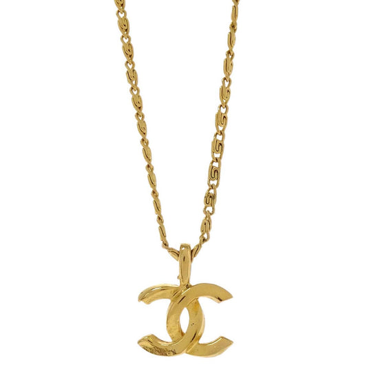 Chanel Gold CC Pendant Necklace 1982