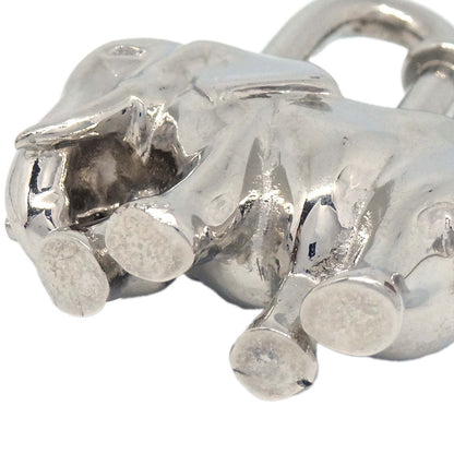 Hermes 1988 Elephant Cadena Silver Small Good