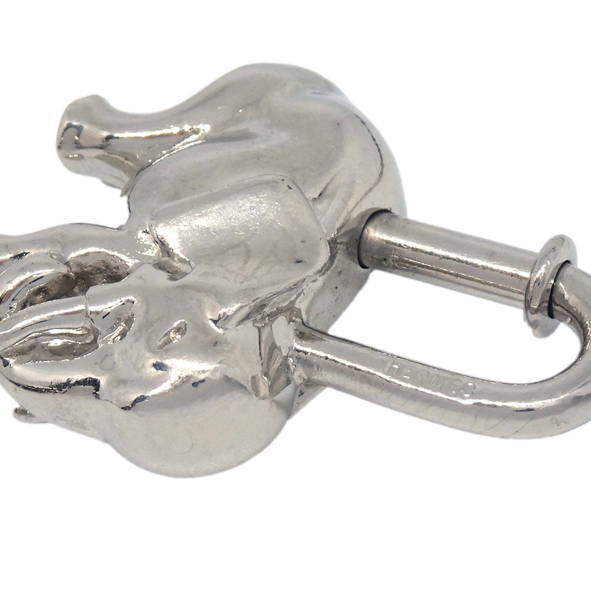 Hermes 1988 Elephant Cadena Silver Small Good