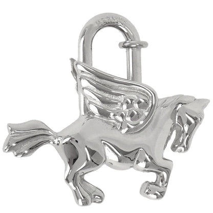 Hermes 1993 Le Cheval Pegasus Cadena Silver Small Good