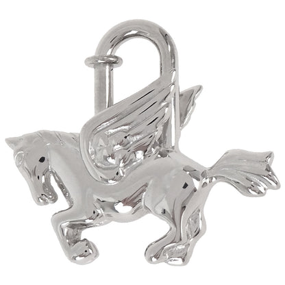 Hermes 1993 Le Cheval Pegasus Cadena Silver Small Good