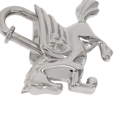Hermes 1993 Le Cheval Pegasus Cadena Silver Small Good