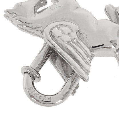 Hermes 1993 Le Cheval Pegasus Cadena Silver Small Good