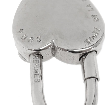 Hermes Annee De La Fantaisie Cadena Padlock Bag Charm Silver Small Good