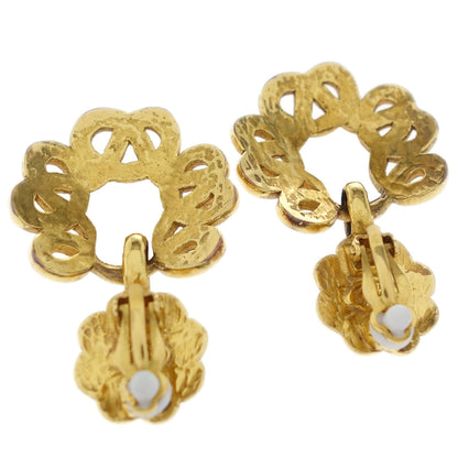 Chanel Gold CC Dangle Clip-On Earrings 97P