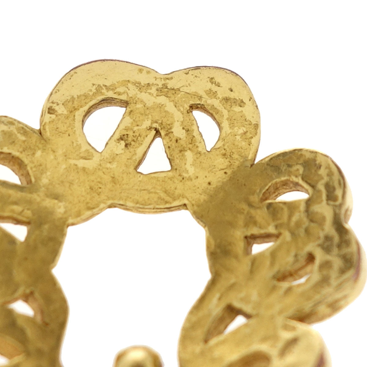 Chanel Gold CC Dangle Clip-On Earrings 97P
