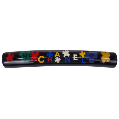 Chanel Barrette Hair Accessories Black Acrylic 04P