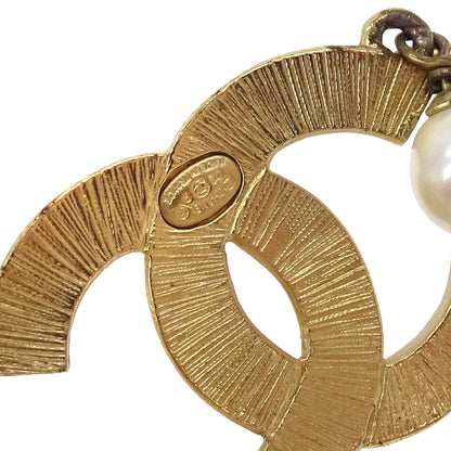 Chanel Gold CC Bangle Accessories Rhinestone Costume Pearl 02P