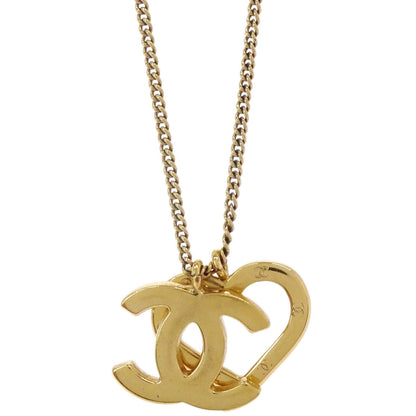 Chanel CC Heart Chain Necklace Gold 04P