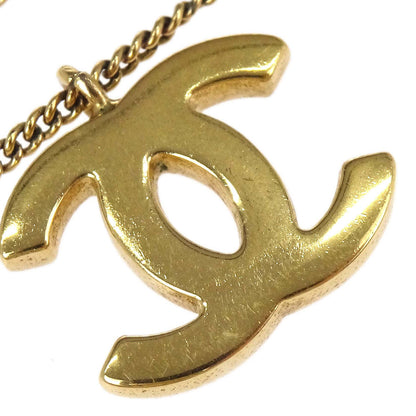 Chanel CC Heart Chain Necklace Gold 04P