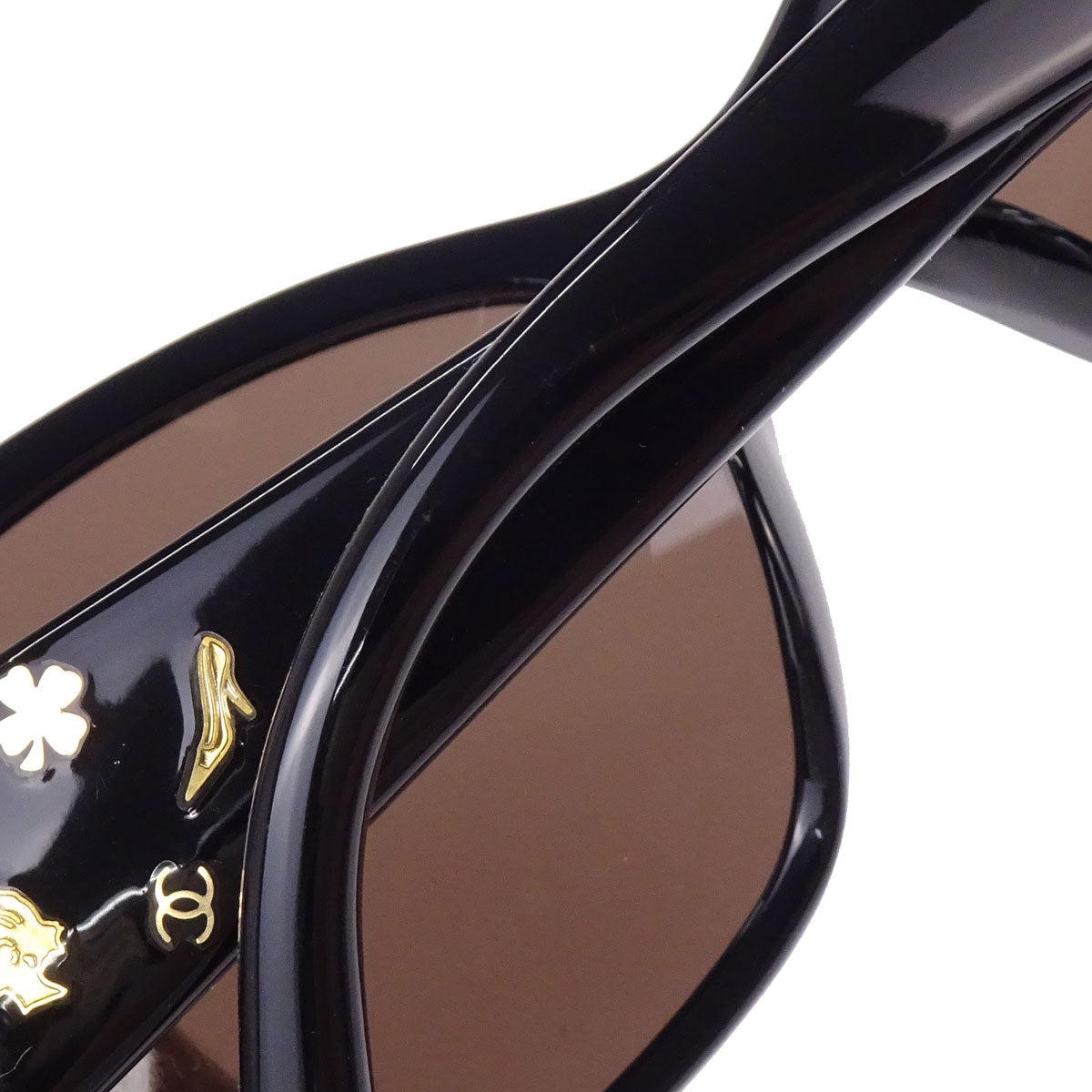 Chanel Sunglasses Eyewear Brown 55□15 135 Small Good