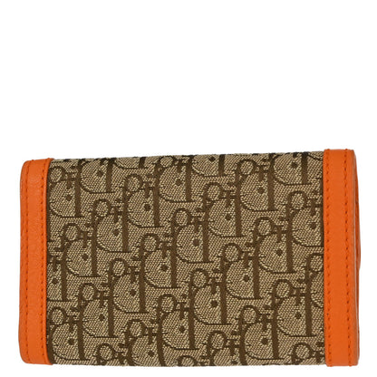 Christian Dior Key Case Beige Orange Trotter Small Good