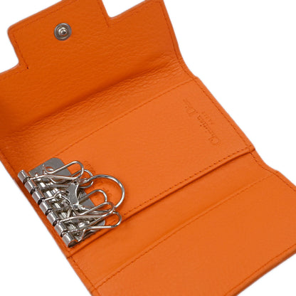 Christian Dior Key Case Beige Orange Trotter Small Good