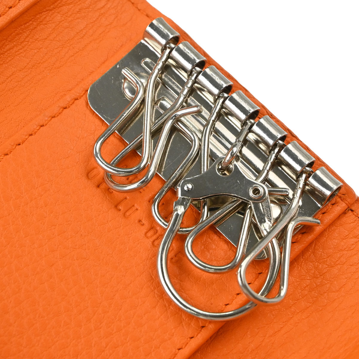 Christian Dior Key Case Beige Orange Trotter Small Good