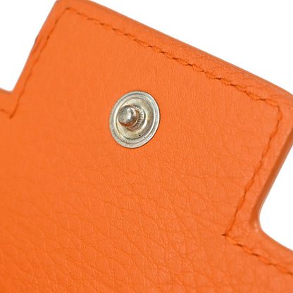 Christian Dior Key Case Beige Orange Trotter Small Good