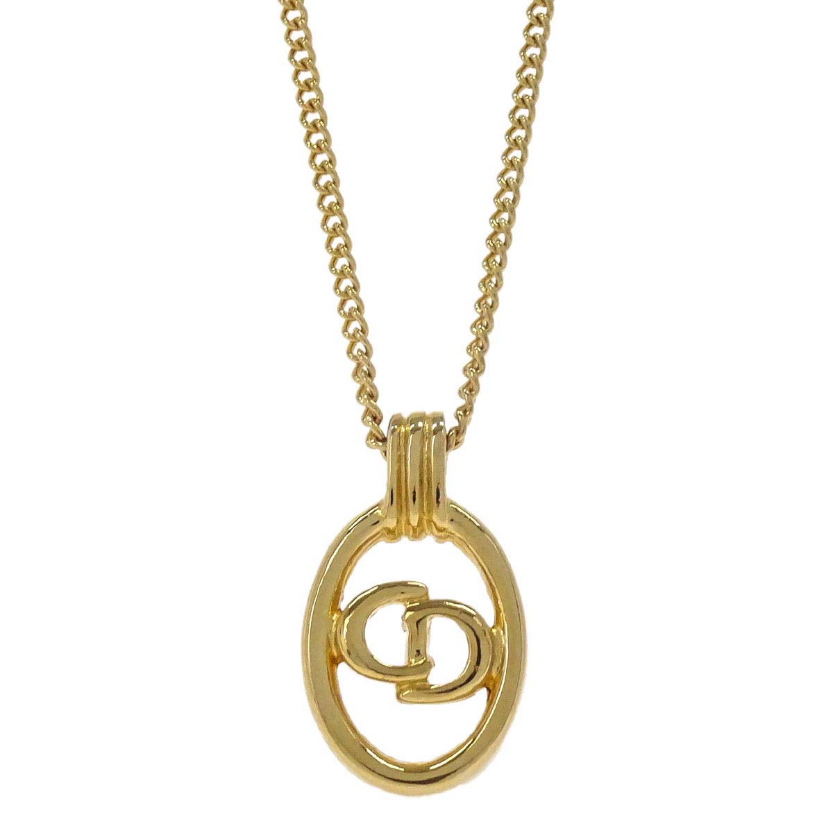 Christian Dior Necklace Pendant Gold