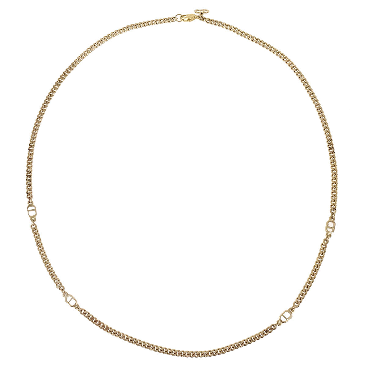 Christian Dior Chain Necklace Gold