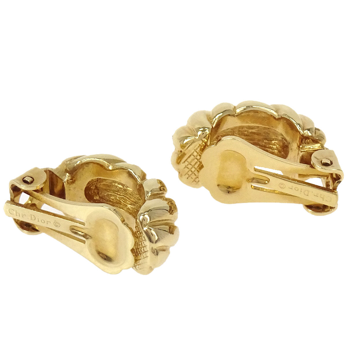 Christian Dior Clip-On Earrings Gold