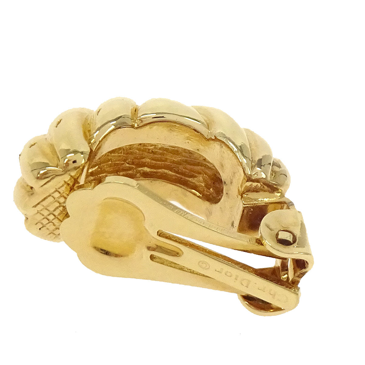 Christian Dior Clip-On Earrings Gold