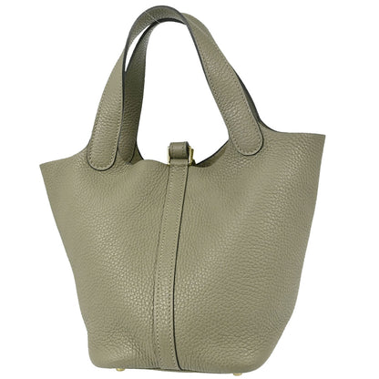Hermes Sauge Taurillon Clemence Picotin Lock 18 PM Handbag