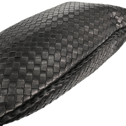 Bottega Veneta Black Lambskin Intrecciato Hobo Handbag