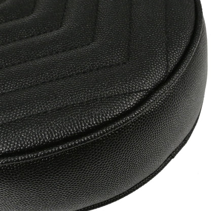 Saint Laurent Black Vinyle Round Camera Bag Shoulder Bag