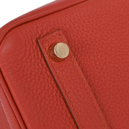 Hermes Rouge Pivoine Togo Birkin 30 Handbag
