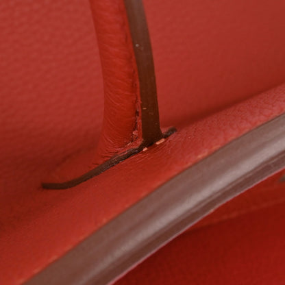 Hermes Rouge Pivoine Togo Birkin 30 Handbag
