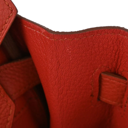 Hermes Rouge Pivoine Togo Birkin 30 Handbag