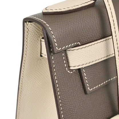Hermes Gris Asphalt Epsom Kelly 28 Sellier 2way Shoulder Handbag