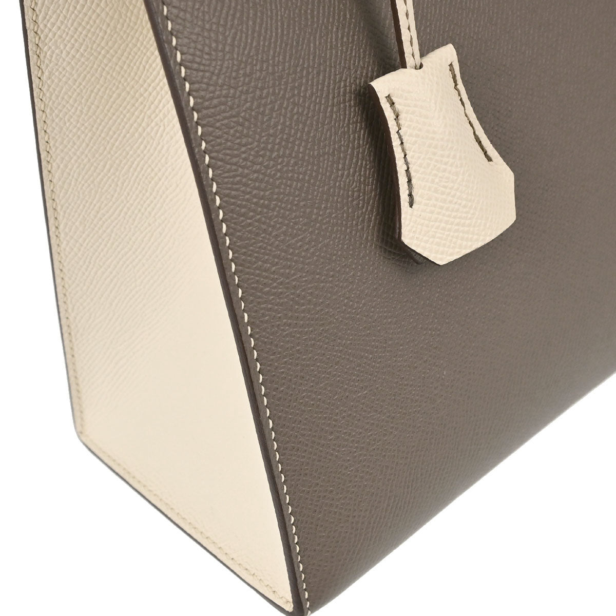 Hermes Gris Asphalt Epsom Kelly 28 Sellier 2way Shoulder Handbag