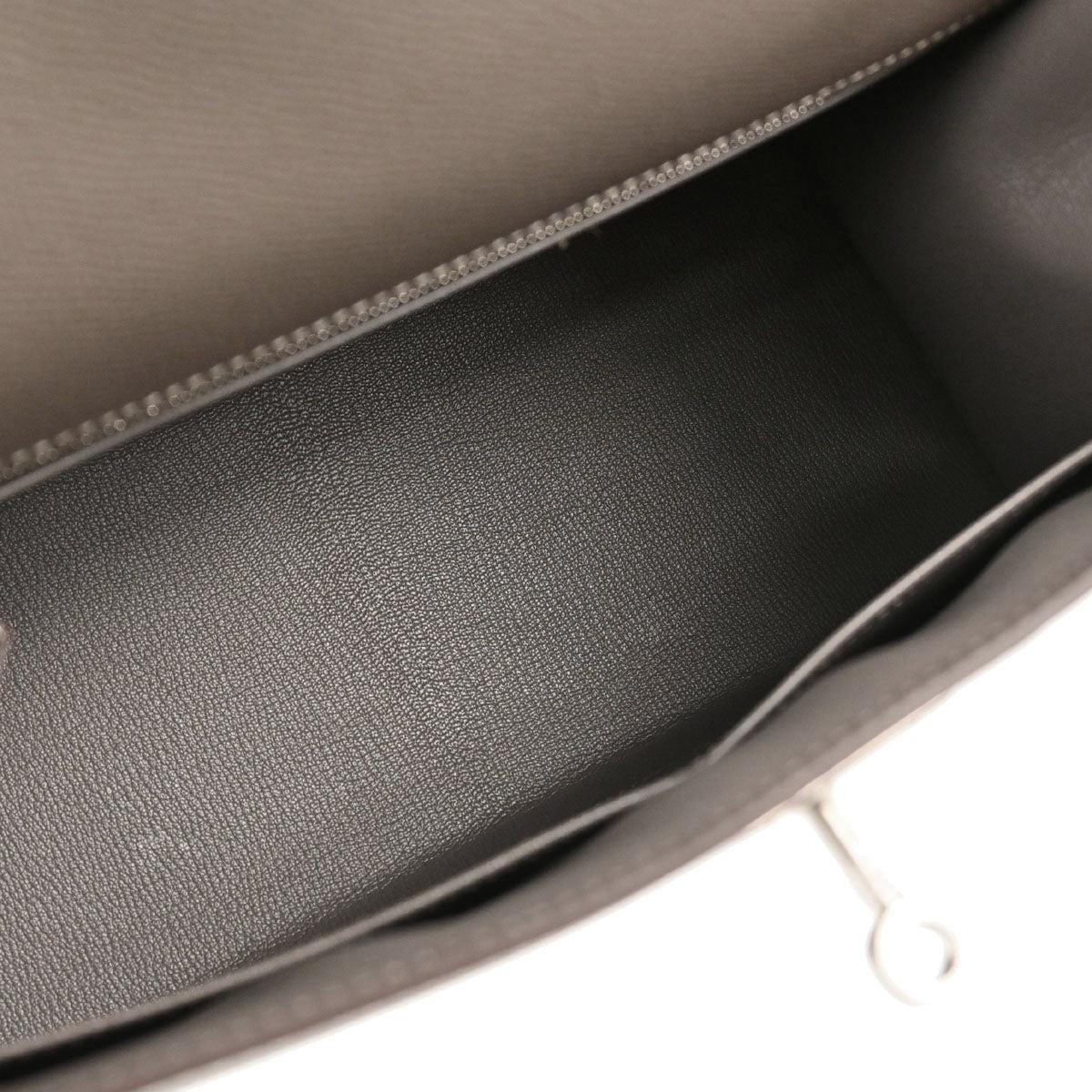 Hermes Gris Asphalt Epsom Kelly 28 Sellier 2way Shoulder Handbag