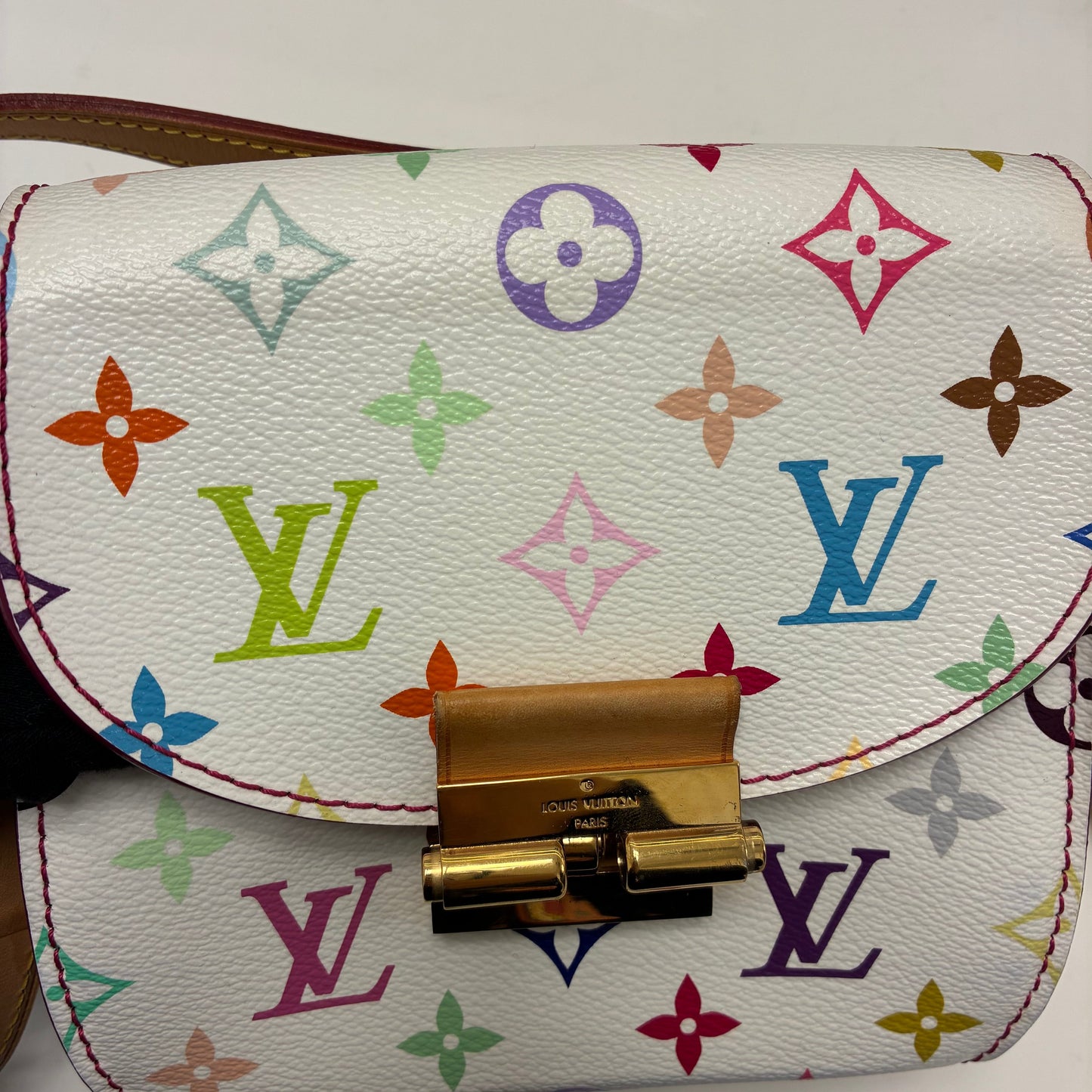 Louis Vuitton White Multicolor Heartbreaker Shoulder Bag M40660