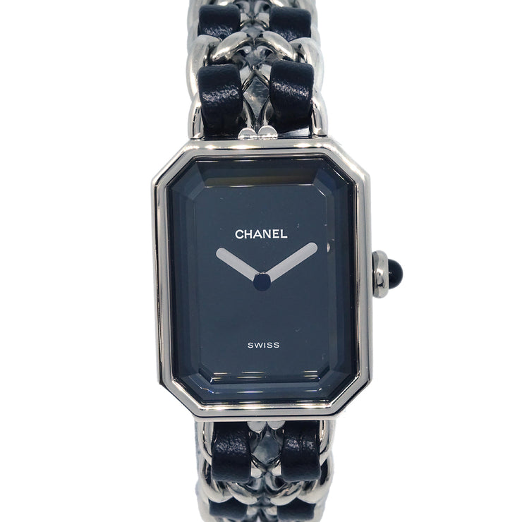 Chanel Premiere Watch Silver Black #S