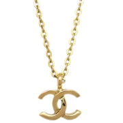 Chanel Mini CC Gold Chain Pendant Necklace 376