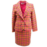 Yves Saint Laurent Setup Suit Jacket Skirt Pink #36