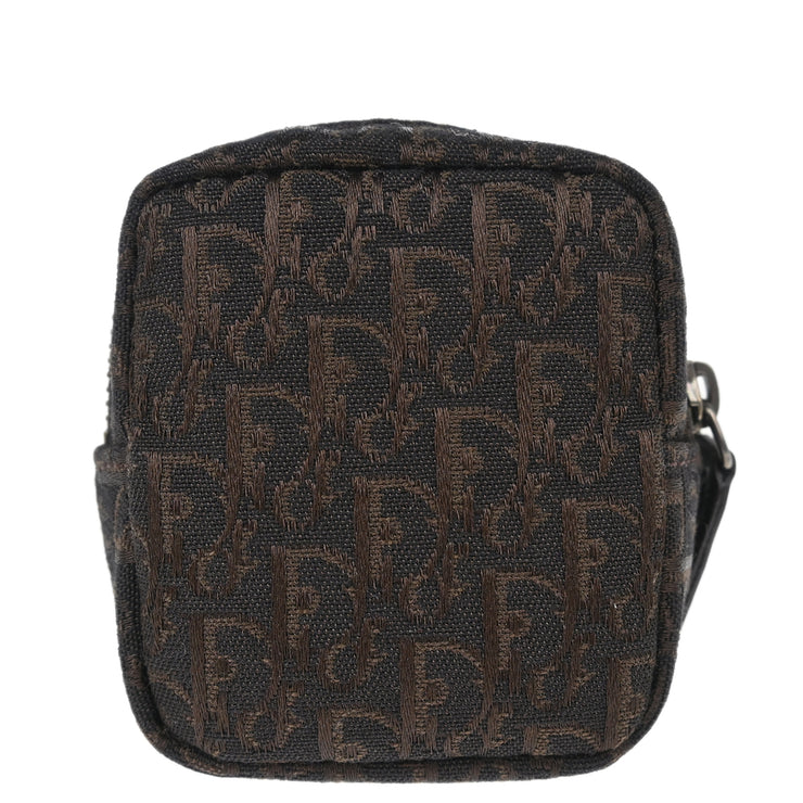 Christian Dior 2002 Brown Canvas Trotter Mini Pouch