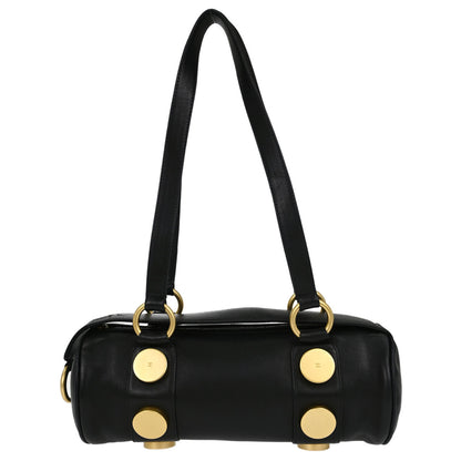 Chanel Black Calfskin Barrel Bag Handbag
