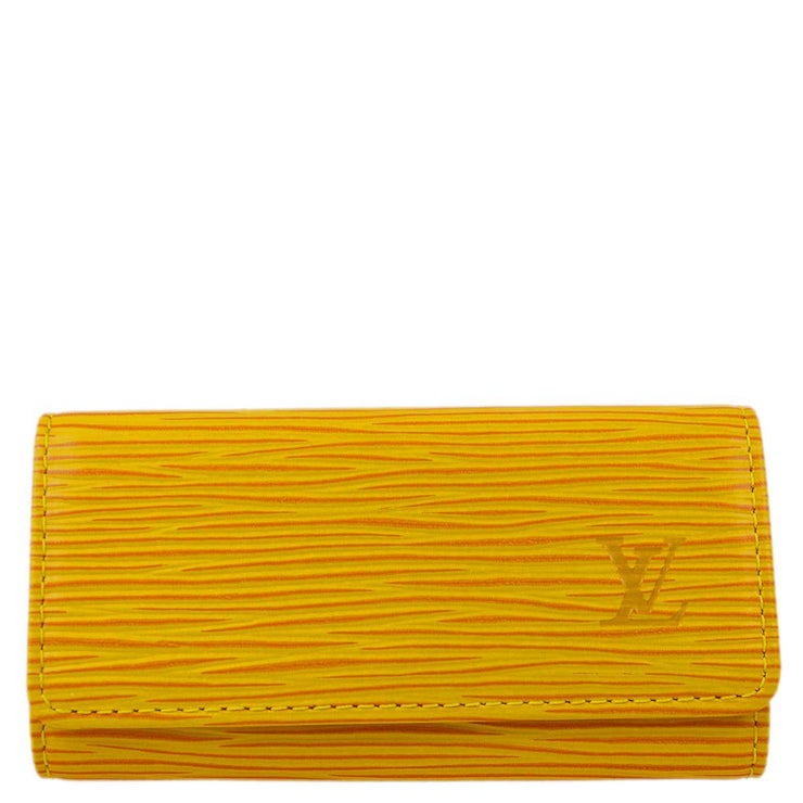 Louis Vuitton 1999 Yellow Epi Multicles 4 Key Case M63829 Small Good