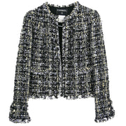 Chanel Collarless Jacket Black 03A #38