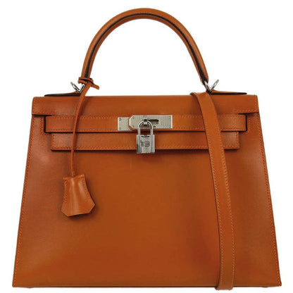 Hermes * 2004 Orange Box Calf Kelly 28 Sellier