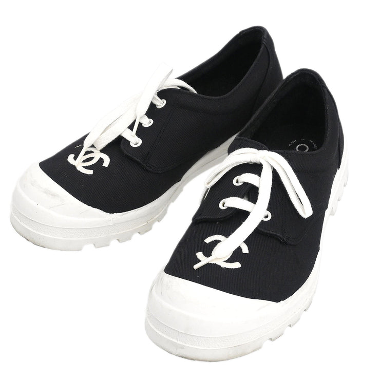 Chanel * Black Shoes Sneakers #37