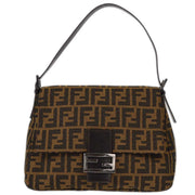 Fendi Brown Zucca Mamma Baguette Handbag