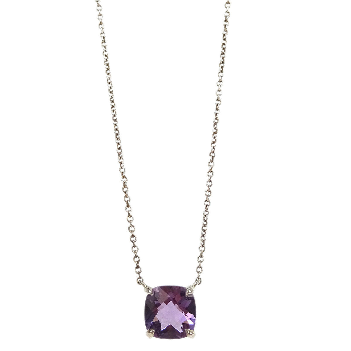 Tiffany & Co. Sparklers Pendant Necklace SV925 Amethyst Silver