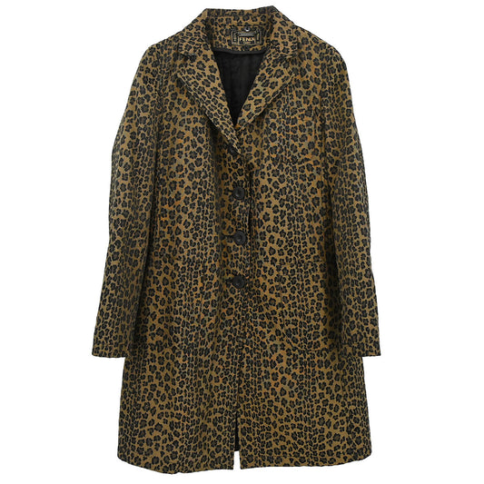 Fendi Leopard Coat Brown #40